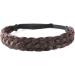 Braid Headband 5 Strands Synthetic Hair Braided Headband Chunky & Wide Plaited Braid Hair Band Adjustable Elastic Stretch Hairpiece for Girls (Style 3) - Buy Online on SooperMarket.com