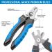 Bairui Dog Nail Clippers - Professional Large Pet Nail Cutters & Files (Blue) | Best Nail Clips for Dogs & Cats - Buy Online on SooperMarket.com