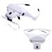 Xrten 5 Lens 1.0X/1.5X/2.0X/2.5X/3.5X Head Mount Magnifier with LED Professional Light Hands Free Headband Glasses Loupe for Reading Jewelry Loupe Watch & Electronic Repair