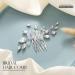 Easedaily Silver Crystal Bridal Hair Comb - Opal Wedding Hair Piece for Women and Bridesmaids - Buy Online on SooperMarket.com