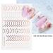 3D Rose Gold Metal Nail Stickers - Self-Adhesive Nail Art Decals for DIY Manicure | 8 Sheets of Stripe Lines & French Tips - Buy Online on SooperMarket.com