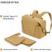 Stokke Xplory X Wrap Pocket - Versatile Shoulder Bag & Backpack Includes Foldable Diaper Pad UPF 50+ Water-Repellent Easy to Clean - Golden Yellow - Buy Online on SooperMarket.com