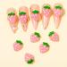 10 PCS 3D Pink Resin Strawberry Nail Charms - Metal Nail Decorations for DIY Crafts and Nail Art - Buy Online on SooperMarket.com