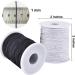 Stretchy String for Bracelets - 1mm Elastic Cord for Jewelry Making - 4 Rolls (2 Black and 2 White) - Buy Online on SooperMarket.com