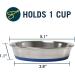 Our Pets DuraPet Stainless Steel Non-Slip Cat Food Bowls - 1-1.75 Cups Capacity - Easy to Clean Cat Dish - Buy Online on SooperMarket.com