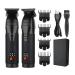 New Hair Finishing Electric Hair Clipper Digital Display High Power Hair Clipper Razor S11 Electric Grass Trimmer for Men Barber(Black)