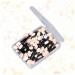 MUSISALY 50 Pcs Makeup Tools Eyeshadow Makeup Brushes Makeup Application Double Head Eyeshadow Brushes Black Size 1 Black - Buy Online on SooperMarket.com