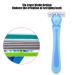 6-Blade Manual Razor for Men & Women - Double Lubrication Precision Trimmer & 6 Cartridges | Portable Body Hair Trimmer - Buy Online on SooperMarket.com