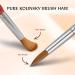 Aokitec #12 Oval Crimped Sable Acrylic Nail Brush - Wood Nail Art Tool for Acrylic Application - Buy Online on SooperMarket.com
