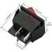 Baomain Red Light DPST ON/Off Boat Rocker Switch 16A/250V UL TUV Listed - 1 Pack - Buy Online on SooperMarket.com