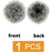 prinfantasy Hair Piece Messy Bun Chignons Updo Kinky Hair Extensions for Braiding Silver Grey Curly Hair Extension FQ057 GBFQ057 One Size - Buy Online on SooperMarket.com