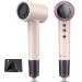 Slopehill Hair Dryer - 110 000 RPM High-Velocity Fast Drying + Low Noise + Lightweight + Intelligent Temperature Control Hair Care for Home Salon and Travel Ceramic Pink and Rose Gold