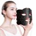 Near-Infrared Light for Face Portable LED Face Light with Power Bank Red Light Lamp with Timing Function at Home Dark Black