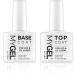 MyGel Nail Gel Polish Kit with UV Lamp - 4 Colours, Top & Base Coat, Mylee Prep + Wipe Remover - White Lamp Included - Buy Online on SooperMarket.com