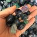 Natural Fluorite Crystal Stones Mini Rock SpecimenChakra Chip Gemstone Feng Shui Home Decoration Crafts NaturalReiki Decoration dingchi (Size : 160-200g)