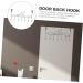 ABOOFAN Jacket Hanger Towel Rack Over Door Towel Hook Cabinet Hooks Over The Door Hook Hangers Clothes -Mounted - Buy Online on SooperMarket.com