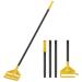 Mop Handle Commercial Heavy Duty - 60 inch Metal Commercial Mop Stick, Adjustable for Industrial & Household Floor Cleaning, Clamp Mop Handle Quick Change for Wet Mop