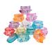 Desikixudy Cosmetic Sample Container Plastic Clear Cosmetic Pot Jars with Screw Cap Lid for Eye Shadow Nails Powder Jewelry