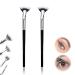Dolly Mascara Fan Brush, Dolly Mascara Fan Brush Anjoize, Anjoize Eyelash Brush Creates Flawless, Clump-Free Lashes (2pcs)