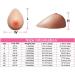 Self-Adhesive Silicone Breast Shapes - Lifelike Mastectomy Prosthesis for Transgender & Cosplay | D Cup (1000g/Pair) - International Shipping Available - Buy Online on SooperMarket.com