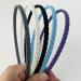 Pack of 12 Thin Hair Bands for Girls & Women - Yazon Model 2 Plastic with Teeth Narrow | International Shipping Available - Buy Online on SooperMarket.com