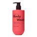 frank body Clearing Body Wash | Vegan & Cruelty Free | With Salicylic Acid for Removing Stubborn Dead Skin Excess Oil Black & White Heads| Mandarin & Cedarwood Scent | (360mL / 12.17 fl oz)