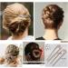 6 Pieces Metal U Shaped Hairpins French Hair Pin Hair Chignon Pins Metal Hair Pin Fork Sticks 2 Prong Bun Hairstyle Accessories for Women 6Pcs Gold silver - Buy Online on SooperMarket.com