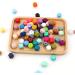 60Pcs Hexagon Silicone Beads 14mm - DIY Bracelet & Necklace Making Kit | Soft & Colorful Loose Beads for Handmade Women's Jewelry - 62 Colors - Buy Online on SooperMarket.com