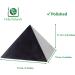 Heka Naturals 15cm Polished Shungite Pyramid | Black Stone Crystal for Home/Office Decor - Chakra Healing Meditation | 6 inch - Buy Online on SooperMarket.com