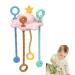 Calakono Spinner Sensor Toy for Toddlers | Safe Montessori Pull String Activity Toys for Travel | Child-Friendly Sliding and Dragging Toys in Pink - Buy Online on SooperMarket.com
