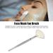 Face Mask Fan Brush - Soft Makeup Tool & Applicator for Salon | Transparent Handle Flat Brush for Beauty - Buy Online on SooperMarket.com