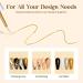 MIZHSE Nail Art Gel Liner Polish Set UV Gel Nail Polish 4 Colours Nail Art Kit French Manicure Gel Polish For DIY Nail Studio Black White Nail Polish Glitters Nail Art Gel 7ml*4 - Buy Online on SooperMarket.com