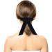 Minkissy Satin Ribbon Hair Bow Big Hair Bows Bowknot Hair Scrunchies Hair Barrettes Collection for Women Girls (Black) Women's Fashion Scarves - Buy Online on SooperMarket.com