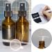 60ml Brown Spray Bottles - Refillable Travel Fine Fog Spray for Hair Cleaning Aromatherapy & Essential Oils - Set of 2 Amber Bottles - Buy Online on SooperMarket.com