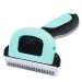 SunGrow Rabbit & Ferret Deshedding Brush, for Short Haired Dog & Cat Shedding, Grooming, 2.5 Stainless Steel Blade, Comb Puppy, Kitten, Donkey & Horse hair