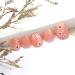 Cherry Blossom Flower Press on Nails - Short Pink Square Fake Nails with Nail Glue | French Acrylic Full Cover False Nails for Women & Girls - 24PCS - Buy Online on SooperMarket.com