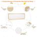 Costzon Double Sided Bed Rail Guard  2 Pack  Extra Long Swing Down Safety Guard w/ Straps  Folding Baby Bedrail for Kids Twin Double Full Queen King Mattress  Beige 59 Inch Beige 59 inch (Pack of 2) - Buy Online on SooperMarket.com