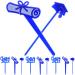 TENDYCOCO 30pcs 2023 delicate cake supplies 2023 cupcake toppers graduate grad cake decorations props graduation cupcake picks graduation hat paper cup food pick class of 2023 decorations Blue