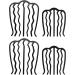 4 PCS Black Hair Fork Clip Combs Set - Vintage U-Shaped Messy Updo Bun Hair Pins for Women and Girls - Buy Online on SooperMarket.com