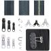 197 Pcs Zipper Repair Kit with Pliers | Replacement for Sleeping Bags, Jackets, Tents, Luggage & Backpacks - Buy Online on SooperMarket.com