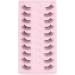 Glowingwin Half Wispy Cat Eye False Eyelashes | Natural Look 10 Pairs Soft Handmade Reusable Faux Mink Corner Lashes - Buy Online on SooperMarket.com