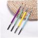 1PC Dual Ended Nail Gel Brush Acrylic Nails UV Gel Picker Extension Brush Pen Spatula Manicure Tool Purple - Buy Online on SooperMarket.com