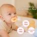 NatureBond Silicone Baby Pacifier with Hygiene Cover | Newborn 0-6 Months | Sunshine Yellow & Peach Puff - Buy Online on SooperMarket.com