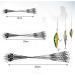 30-Piece Stainless Steel Fishing Leader Set | Anti-Bite Steel Wire for Predatory Fish | Durable Fishing Line & Compartment Cable - Buy Online on SooperMarket.com