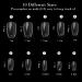 Noverlife 1200PCS Clear & Natural Round Acrylic Fake Nails - 10 Sizes Full Cover Short Oval False Nails for Nail Salon DIY Nail Design - Buy Online on SooperMarket.com