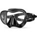 Bairuifu Swim Goggles Diving Mask, Tempered Glass Snorkel Mask for Adults & Youth, Anti-Fog 180 Clear View Black