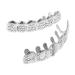 Didiseaon 1 Set Rhinestone Trim Diamond Decor Teeth Costume Cosplay Props Jewelry Letter Man