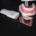 TOKILO Dental Mirror Handle with LED Light Design Teeth Oral Cavity Anti-Fog Mirror Handle with 4pcs Mirrors