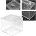 Acrylic Reptile Breeding Box Transparent Live Food Storage Insect Viewing Box for Spider Crickets Snails Hermit Crabs Tarantulas Geckos 3.9x3.9x3.5inch - Buy Online on SooperMarket.com