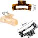 HAYHOI 4PCS Hair Claw Clips | Acrylic French Butterfly Jaw Clips Set | Leopard Print Hair Accessories for Women & Girls - Buy Online on SooperMarket.com